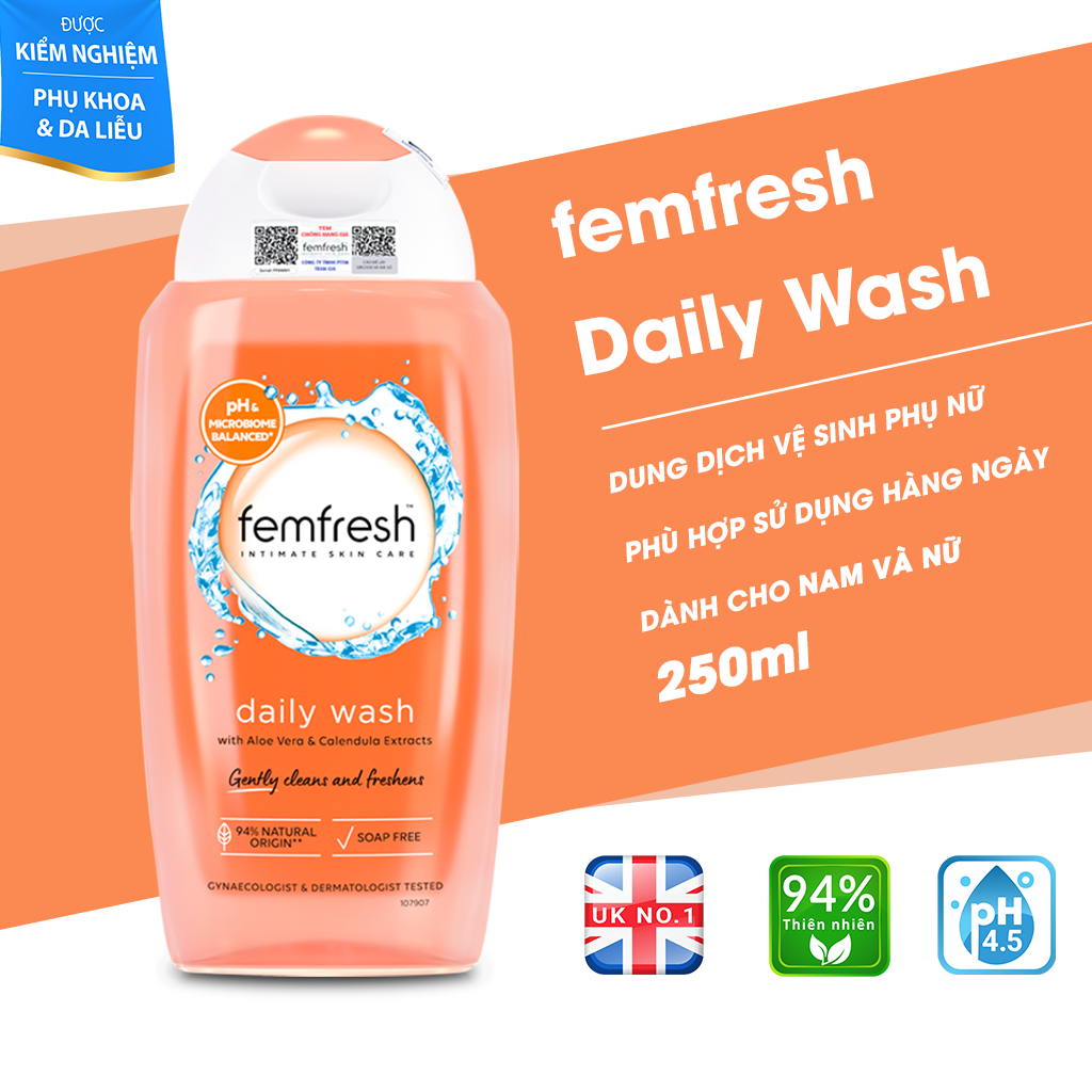 Dung Dịch Vệ Sinh Phụ Nữ Femfresh Daily Intimate Wash 250ml Anh Quốc