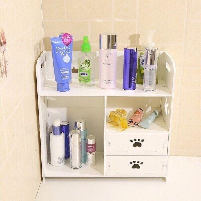 Kệ mỹ phẩm gỗ họa tiết chân chó