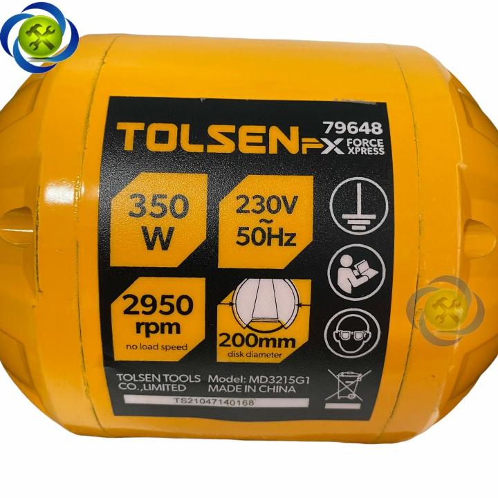 Máy mài để bàn 2 đá 350W TOLSEN 79648