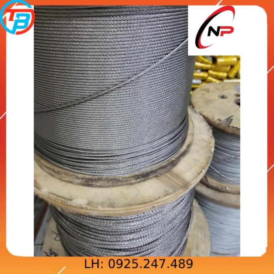 30 Mét cáp INOX 304 5mm chống rỉ sét,ăn mòn cực tốt.Làm dây phơi quần áo,chằng buộc,trang trí nhà cửa....kimkhinhatphat