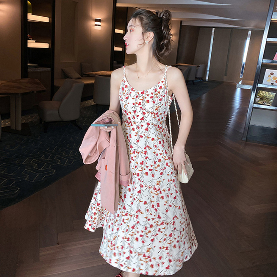 Váy hoa 2 dây nữ thời trang Ohazo! mùa hẹ cực Cute, mềm mại, thoáng mát - Phong cách thời trang phương Tây - AG205