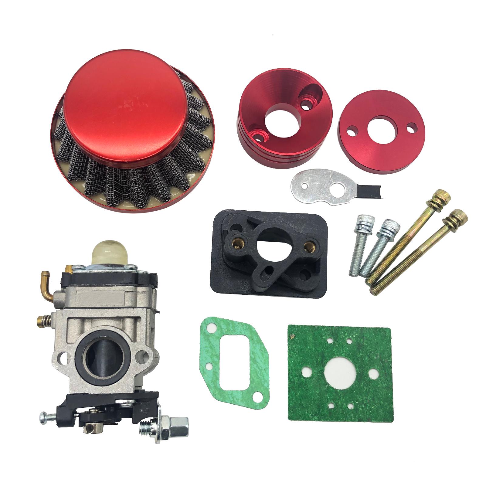 15mm Carburetor Air Filter Kit for 2-stroke 43cc 47cc 49cc Scooter ATV