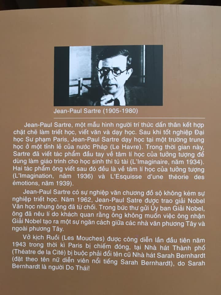 RUỒI - Jean-Paul Sartre - Châu Diên dịch - (bìa mềm)