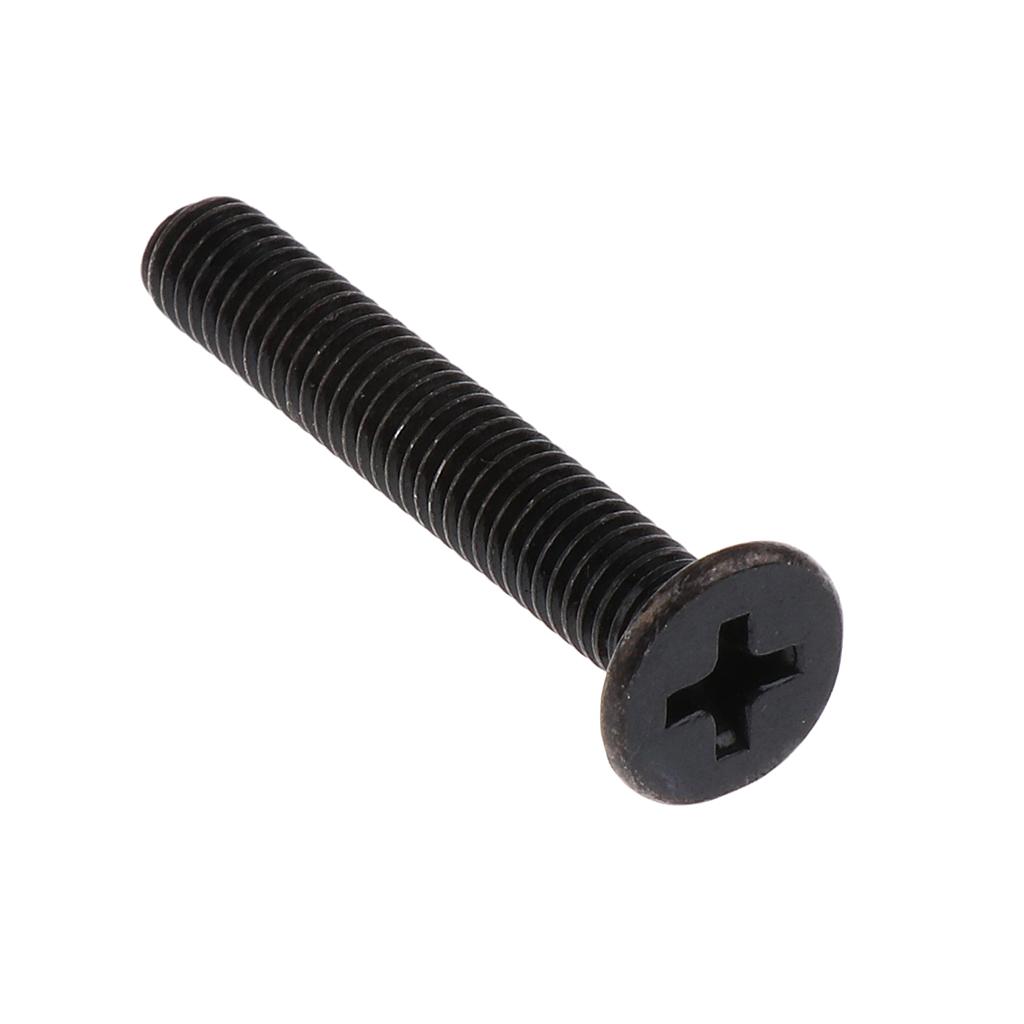 2x8 Sets Skateboard Mounting Bolts Longboard Screw Nuts Hardware 5x29mm Black