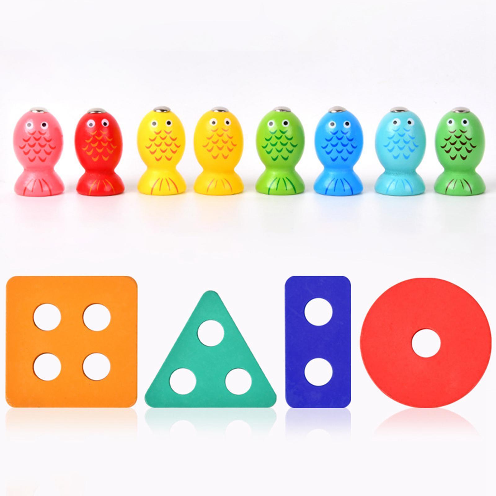 Wooden Sorter Stacking Toy Develop Fine Motor Skill for Toddlers Kids