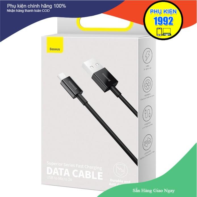 CÁP SẠC SIÊU NHANH Baseus Superior Series Fast Charging Data Cable USB to Micro 2A -MICRO USB Hàng chính hãng