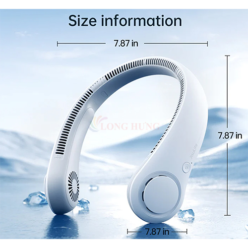 Quạt mini tích điện đeo cổ Jisulife Neck Fan Life3 4000mAh - Hàng chính hãng