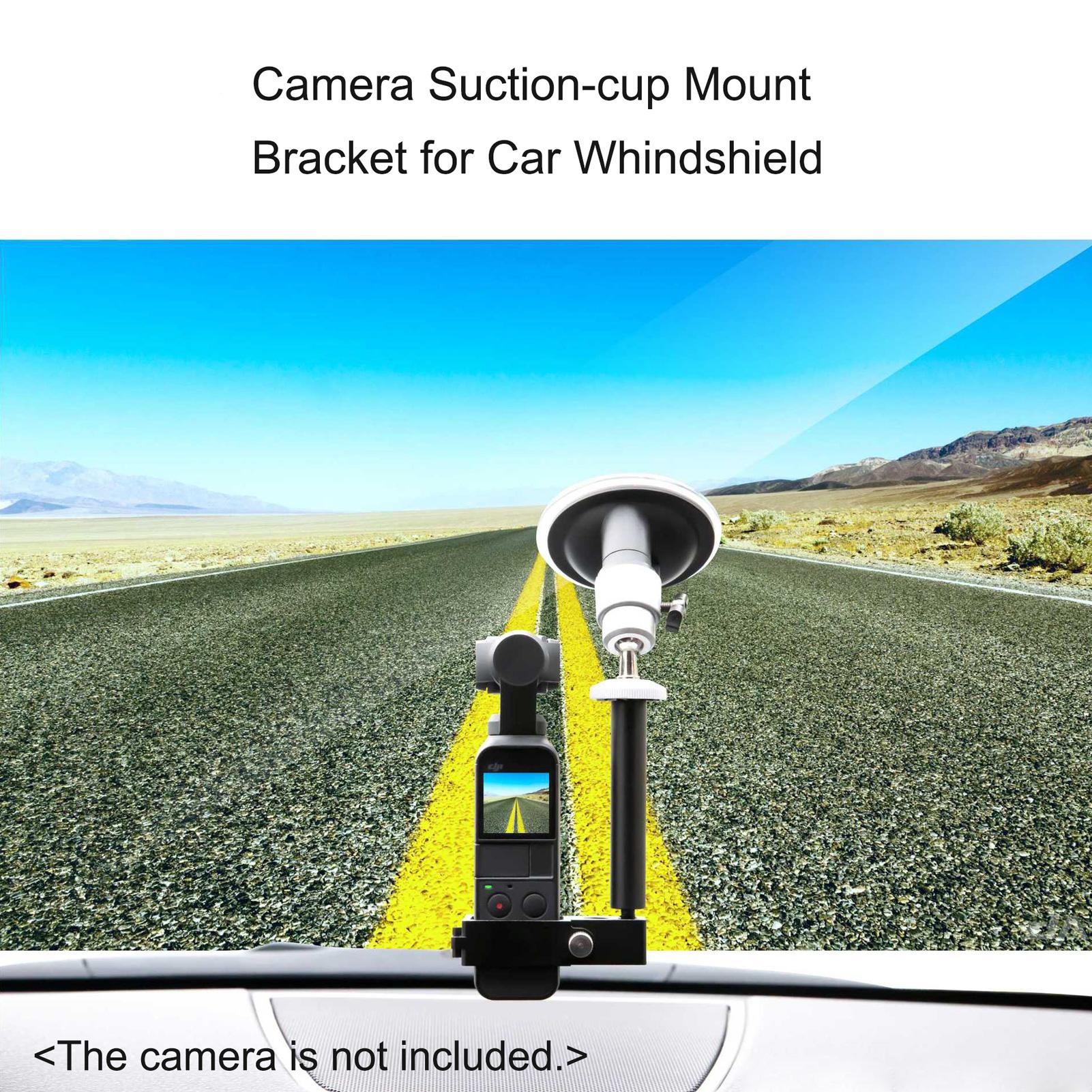 Camera Car Bracket Suction Cup Holder Windshield Mount Stand Aluminum Alloy Replacement for DJI Osmo Pocket/ Pocket 2