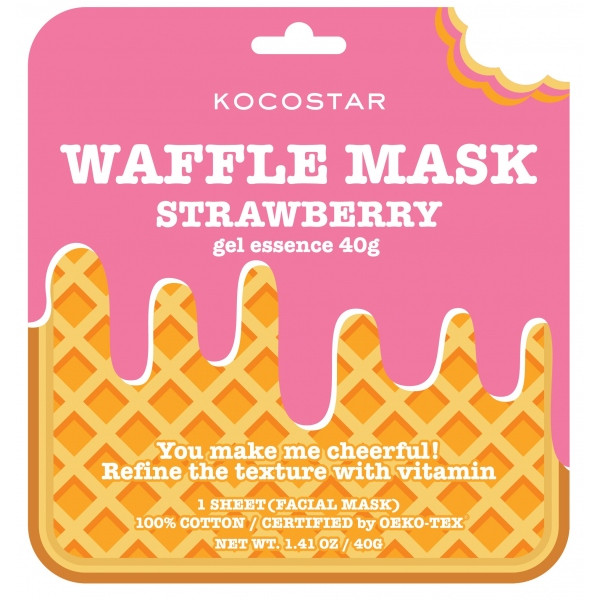 Mặt Nạ Bánh Quế Dâu Tây KOCOSTAR WAFFLE MASK  STRAWBERRY