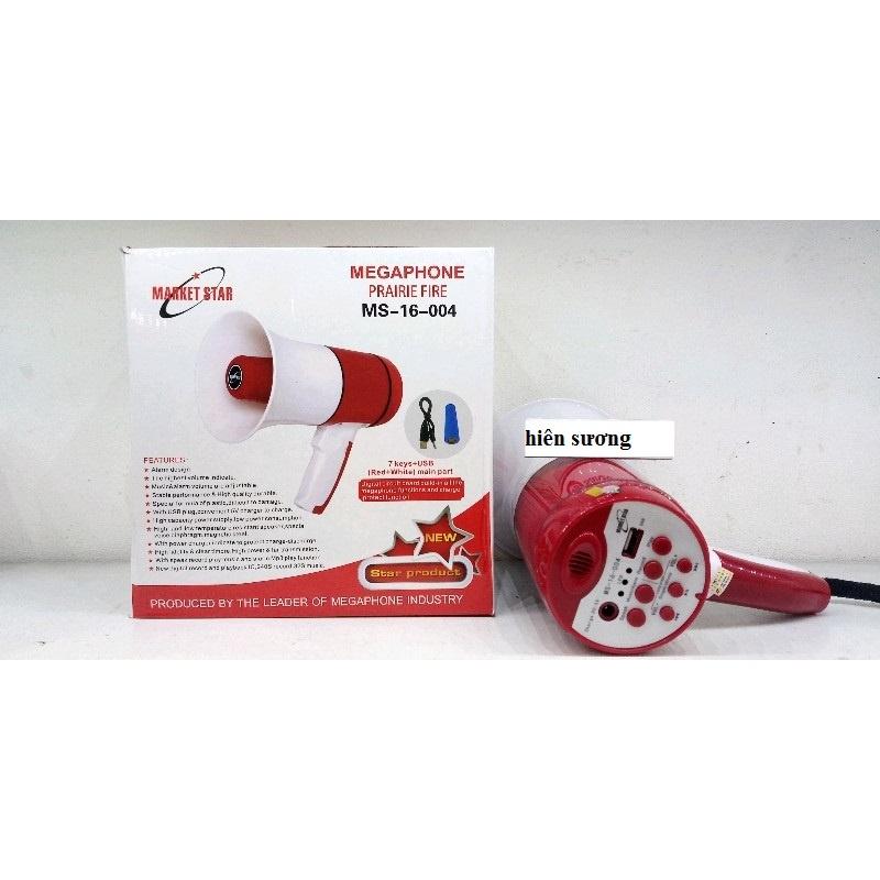 Loa phóng thanh cầm tay MEGAPHONE phù hợp bán hàng ngoài trời, hướng dẫn viên, hợp nhóm,cổng USB cổ vũ - ghi âm phát lại