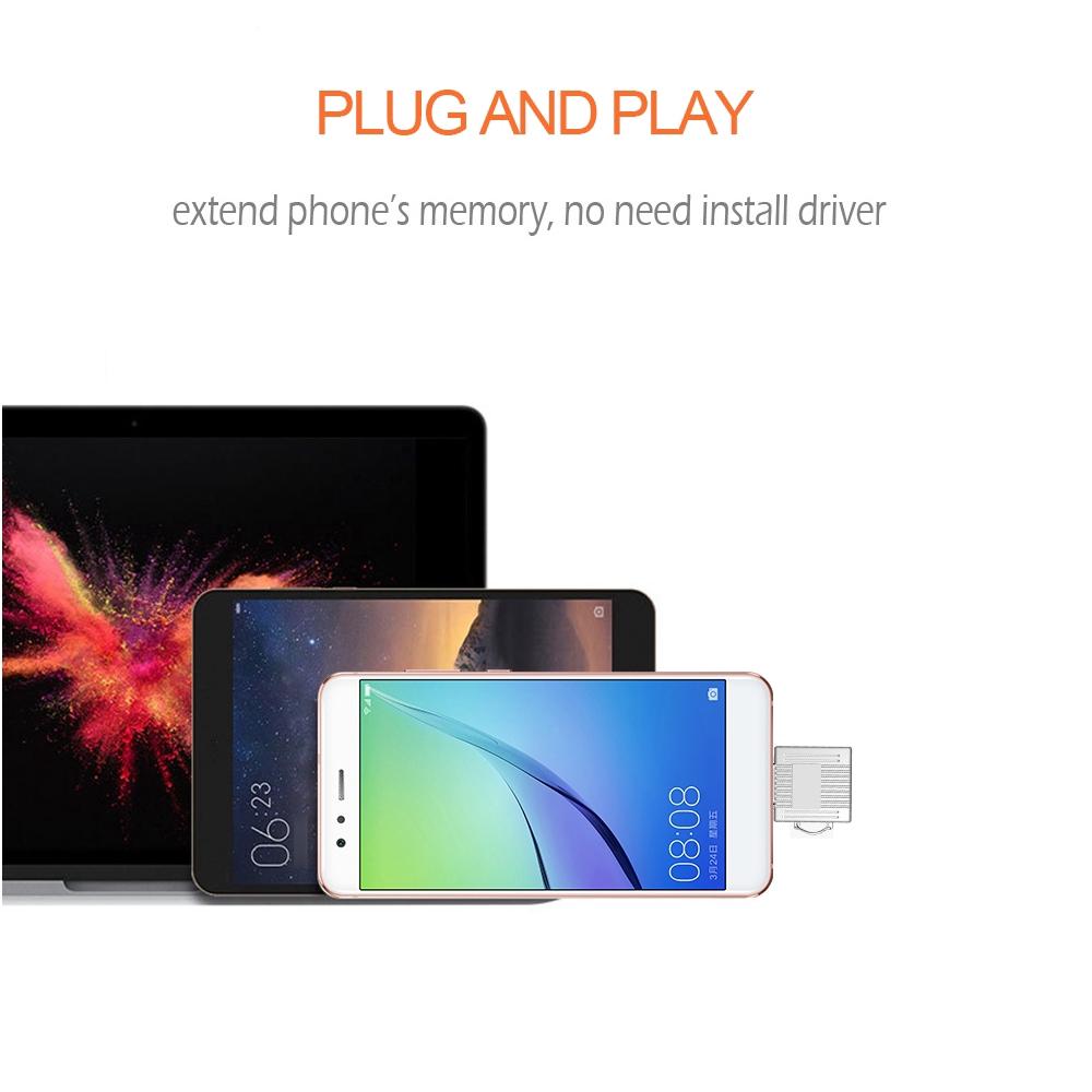 Mini Metal Type C Micro SD TF Memory Card Reader USB 3.1 High Speed