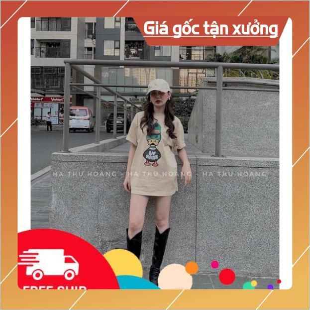 Áo phông vịt đội mũ len xanh TT11 shop KT unisex _511