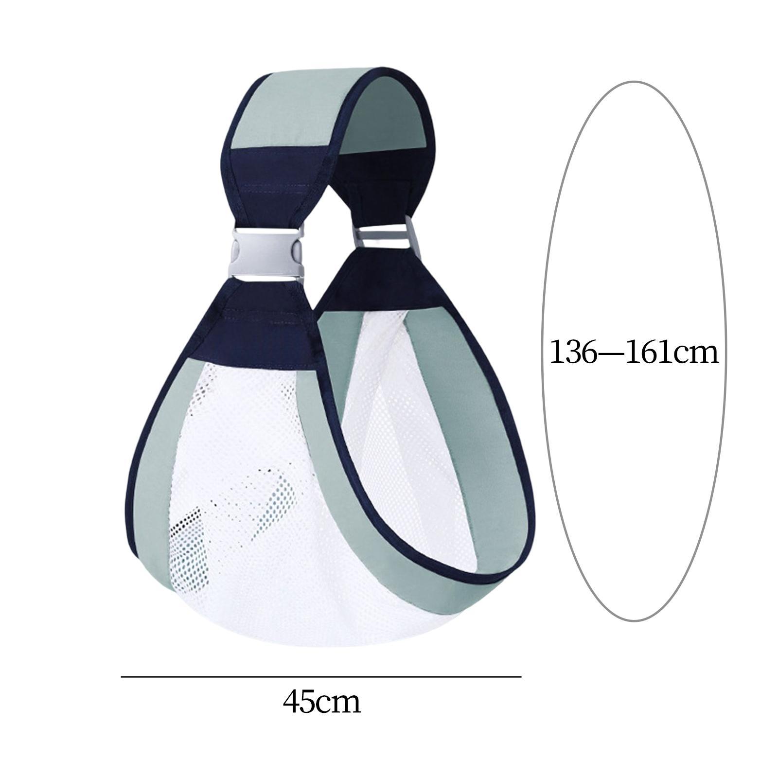 Baby Carrier Infant Carrier Slings Adjustable Sturdy Mesh Infant Wrap Green