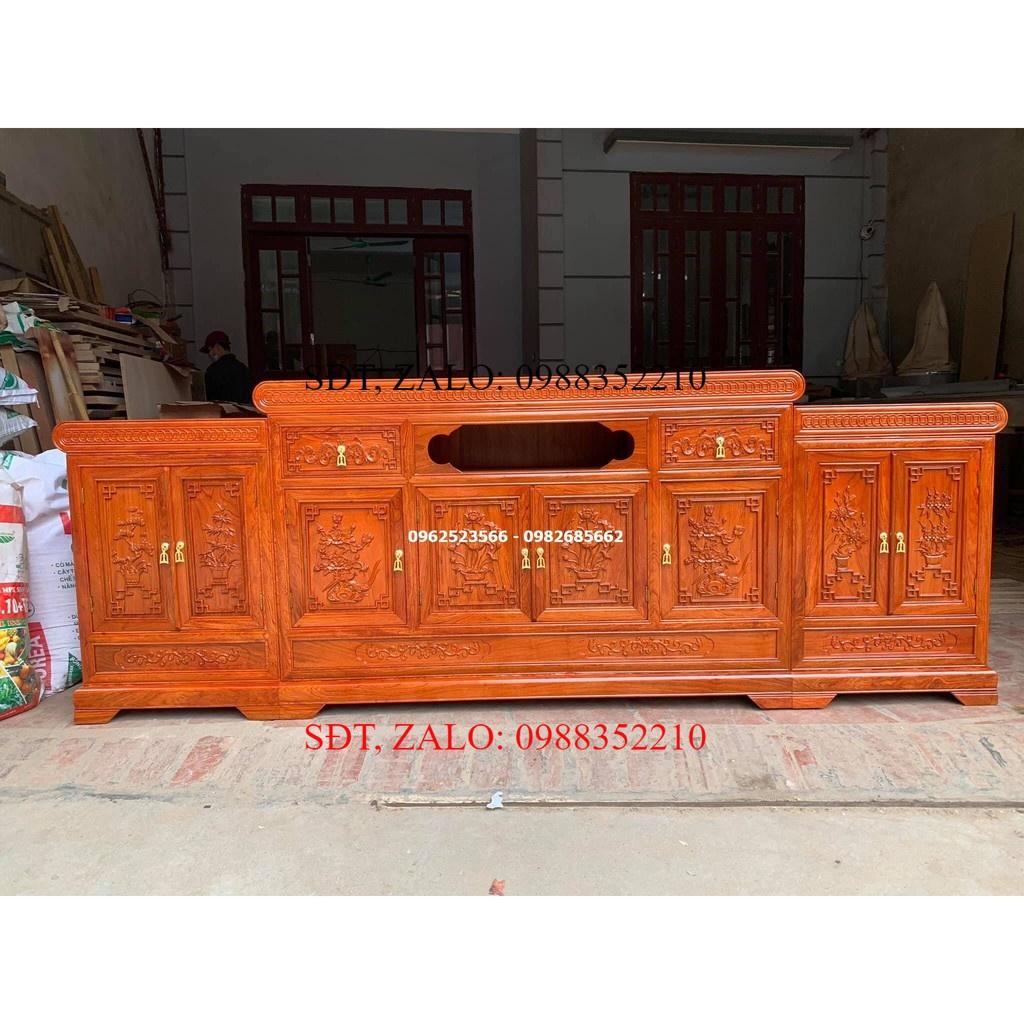 Kệ tivi mõ lồi gỗ hương đá