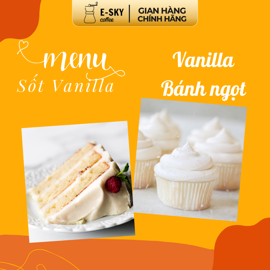 Sốt Vani Pomona Vanilla Sauce Nguyên Liệu Pha Chế Cà Phê Trà Sữa Hàn Quốc Chai 2kg