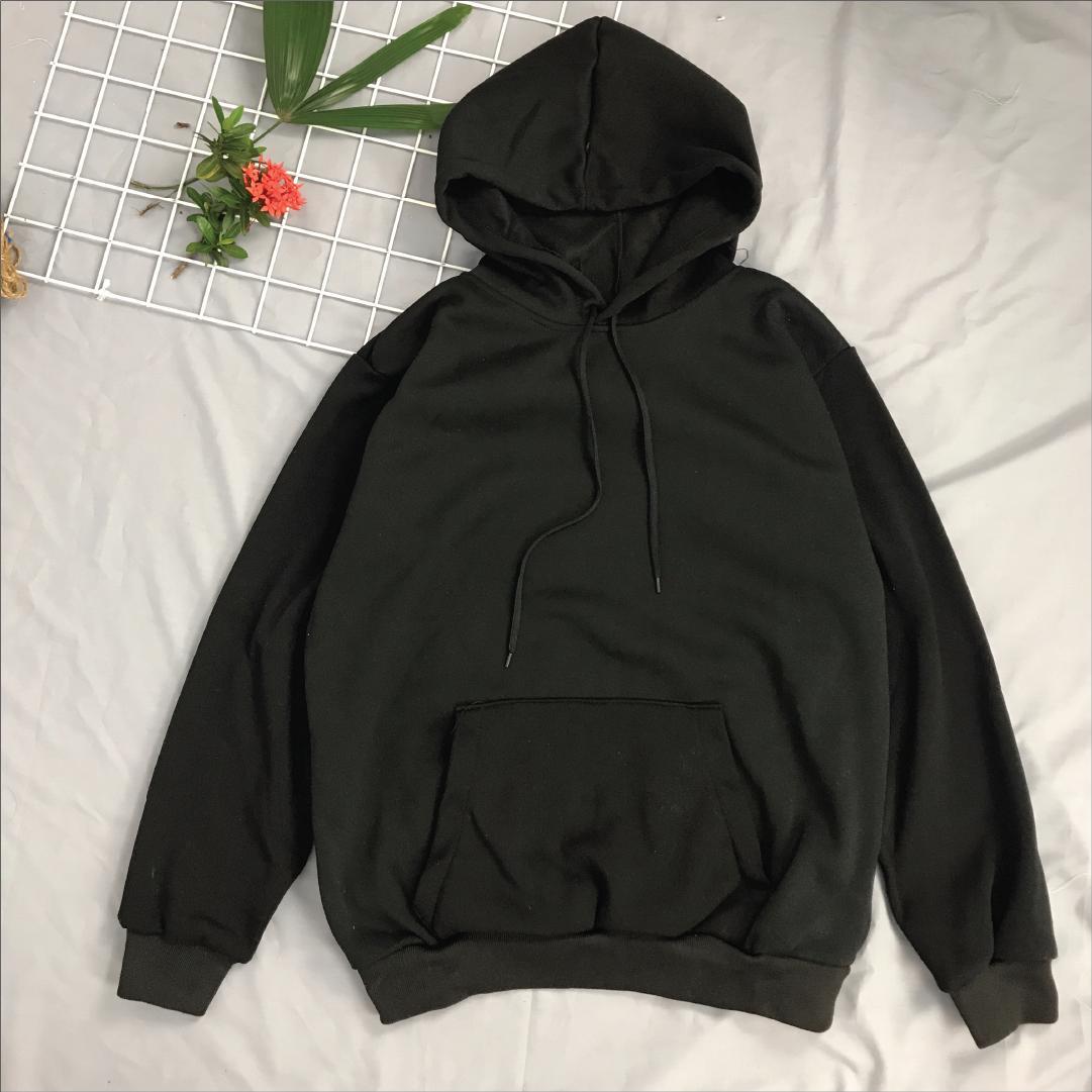 Áo hoodie trơn Hàn Quốc nữ - freesize 