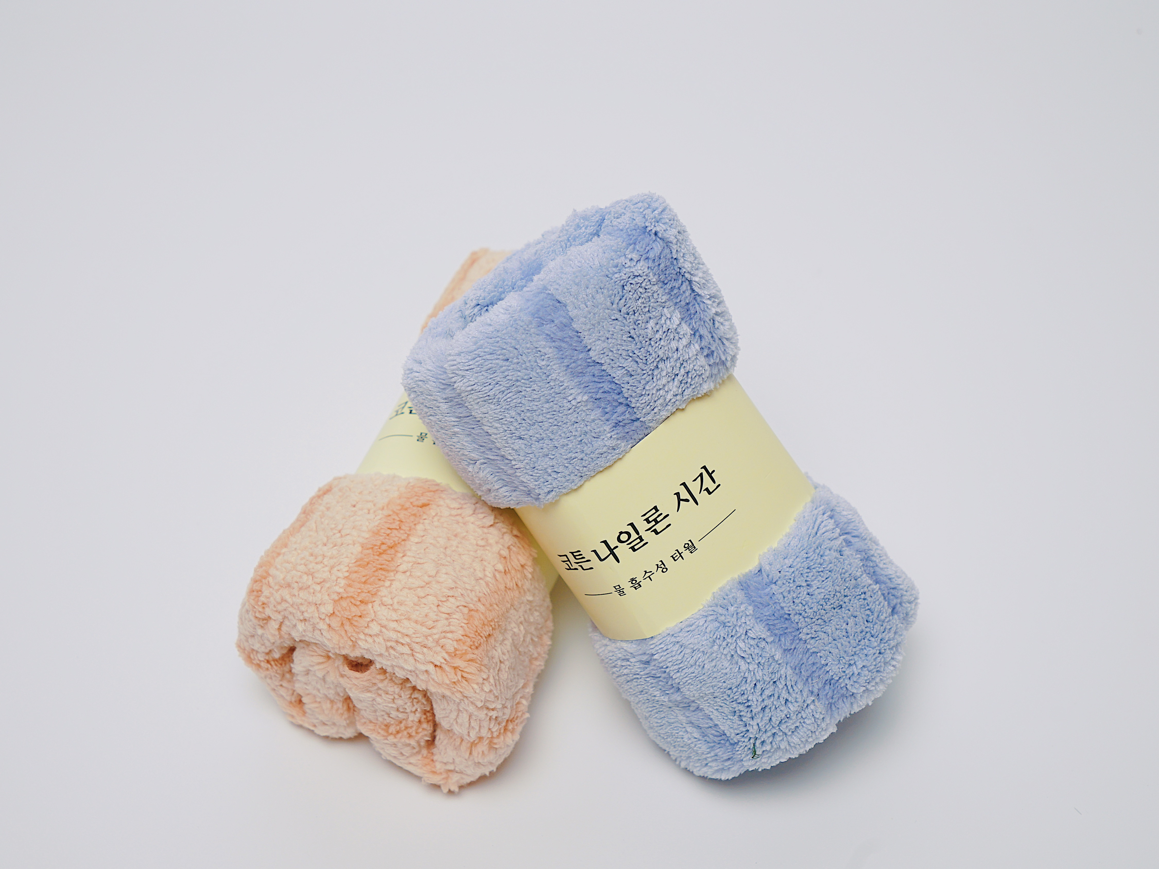 Combo 4 Khăn Mặt Lông Cừu Hàn Quốc Siêu Thấm Hút Cực Mịn - 30x50 cm - Sọc Nhỏ