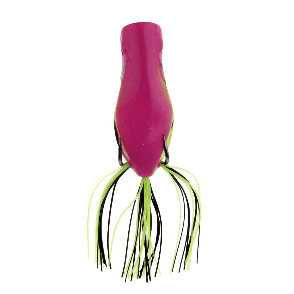 Lifelike Topwater Frog Fishing Lure Soft Artificial Crankbaits Hook Baits