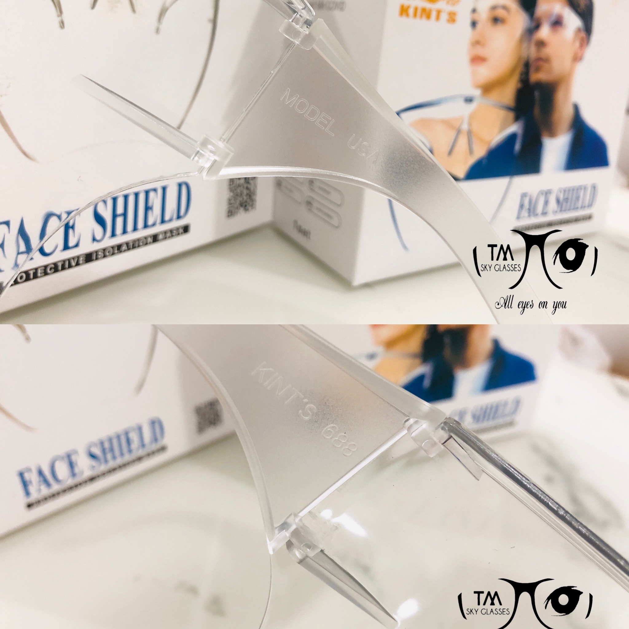 Mắt kính bảo hộ face shield chống giọt bắn ngăn cát bụi ôm hết khuôn mặt và mắt toàn diện