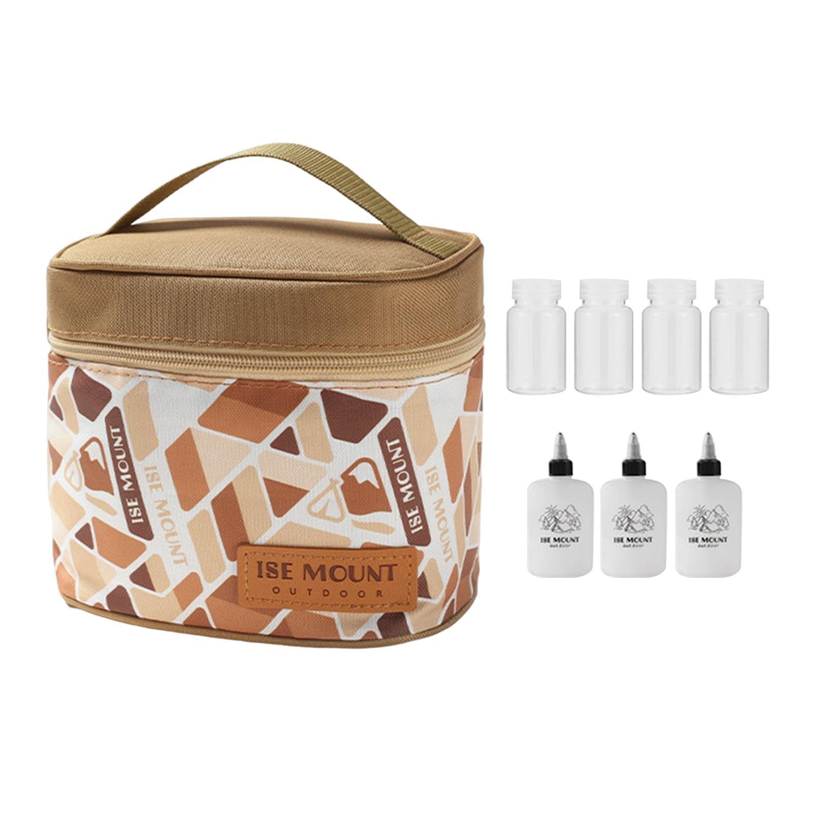 , Camping Bag, Mini Condiment Bag, Lightweight Spice Containers Liquid Seasoning Storage Bag Sauce Organizer