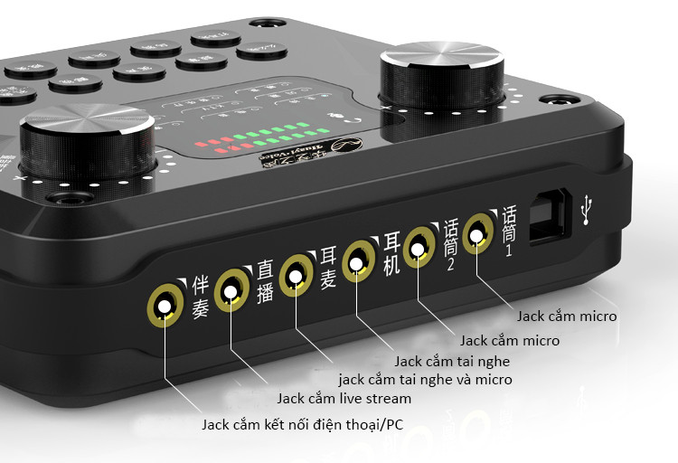 Sound Card H2 Pro Auto Tune Hát Live Stream