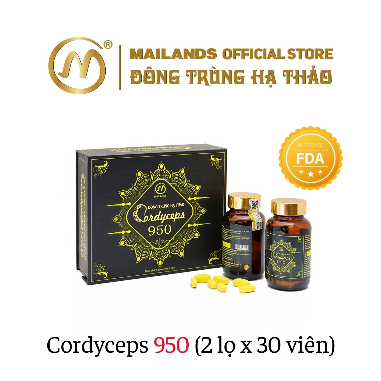 Đông Trùng Hạ Thảo Cordyceps 950 tăng cường sức đề kháng, nâng cao thể trạng