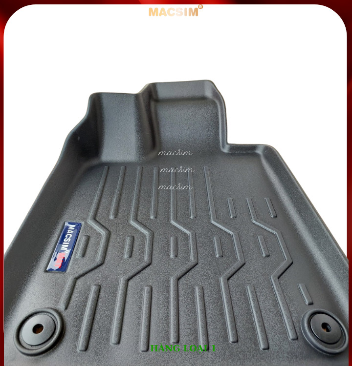 Thảm lót sàn xe ô tô Porsche Taycan (hn) Nhãn hiệu Macsim chất liệu nhựa TPV cao cấp màu đen