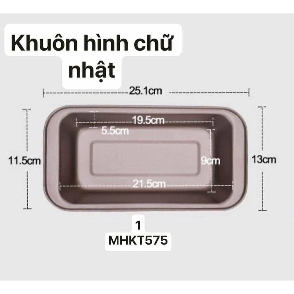Bộ khuôn bánh 5 cái chống dính bằng thép carbon màu vàng đồng nướng bánh ngon đẹp nướng mọi loại bánh