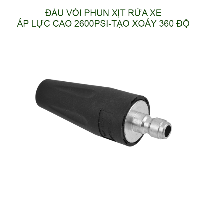 Đầu phun rửa xe tạo nước xoáy 360 độ, đầu kết nối nhanh 1/4 inch, áp lực cao