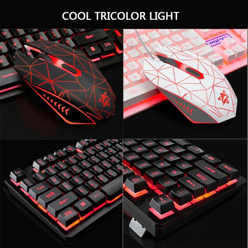 Set 4 Miếng Lót Chuột Và Bàn Phím Chơi Game K59 Có Đèn Nền