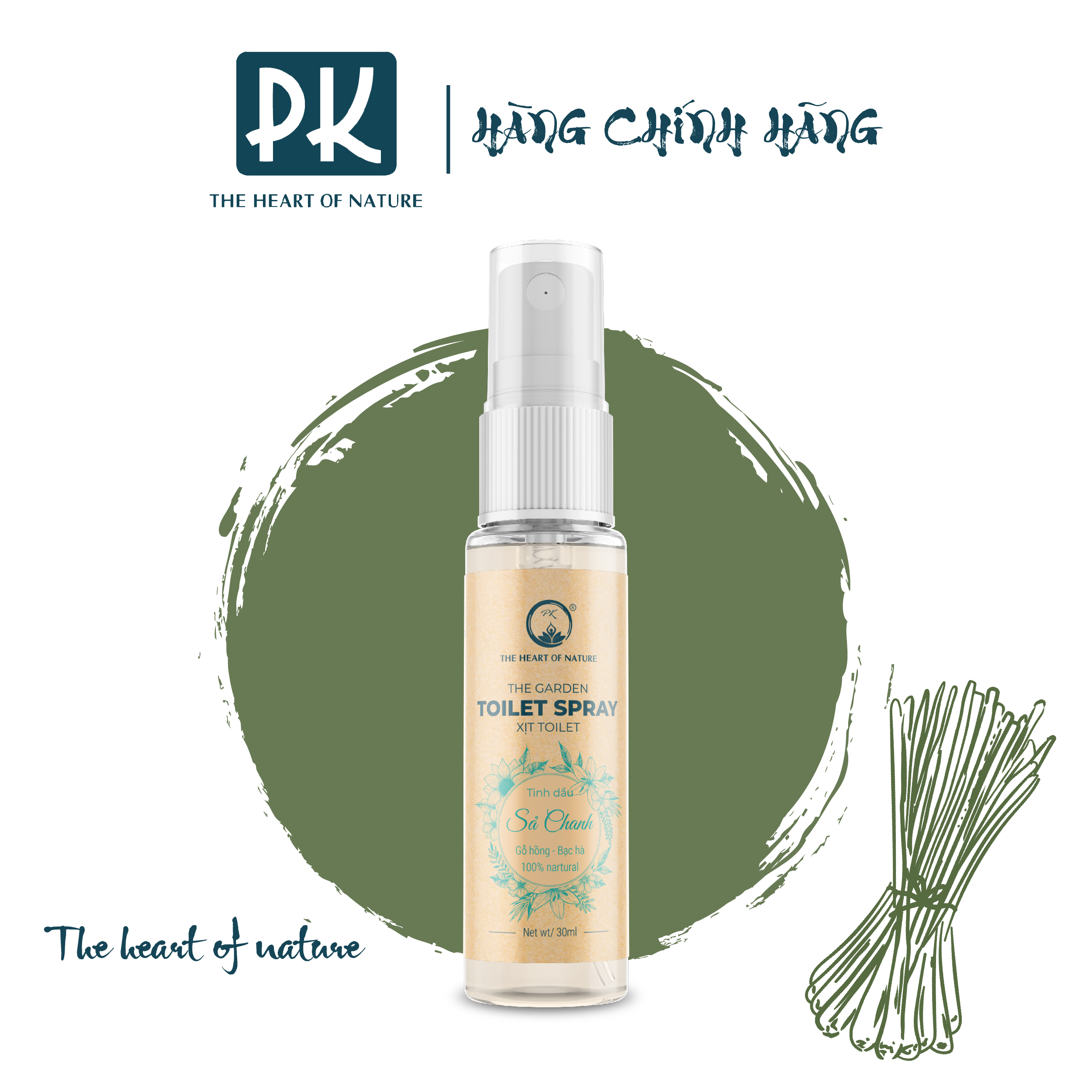 Xịt khử mùi tinh dầu PK Dung tích 30ml - Khử mùi sát khuẩn, xua đuổi muỗi
