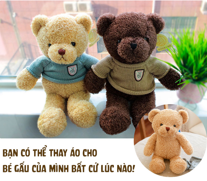 Gấu bông Teddy Head Tales cao cấp - Đồ chơi thú nhồi bông Teddy Head Tales, Chất liệu Bông gòn PP 3D tinh khiết mềm mịn, đàn hồi đa chiều, bền đẹp, an toàn cho người sử dụng