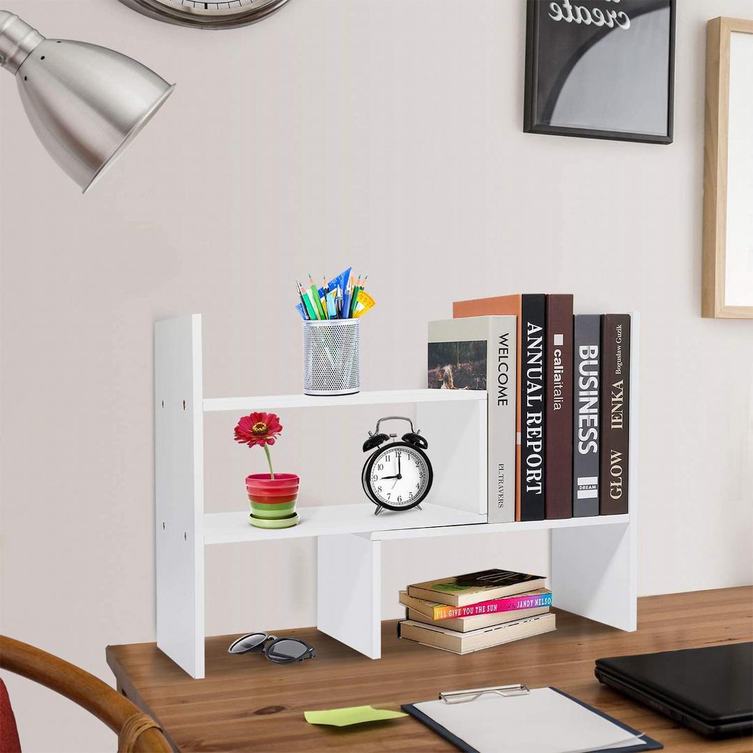 Kệ sách để bàn giá rẻ bằng gỗ SMLIFE Angie