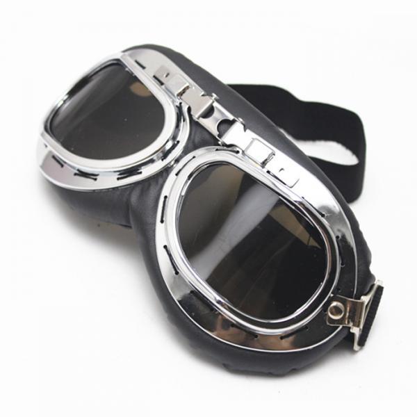 2x ATV Dirt Bike Motorcycle Goggles Glasses Anti-UV Dust Dark Brown