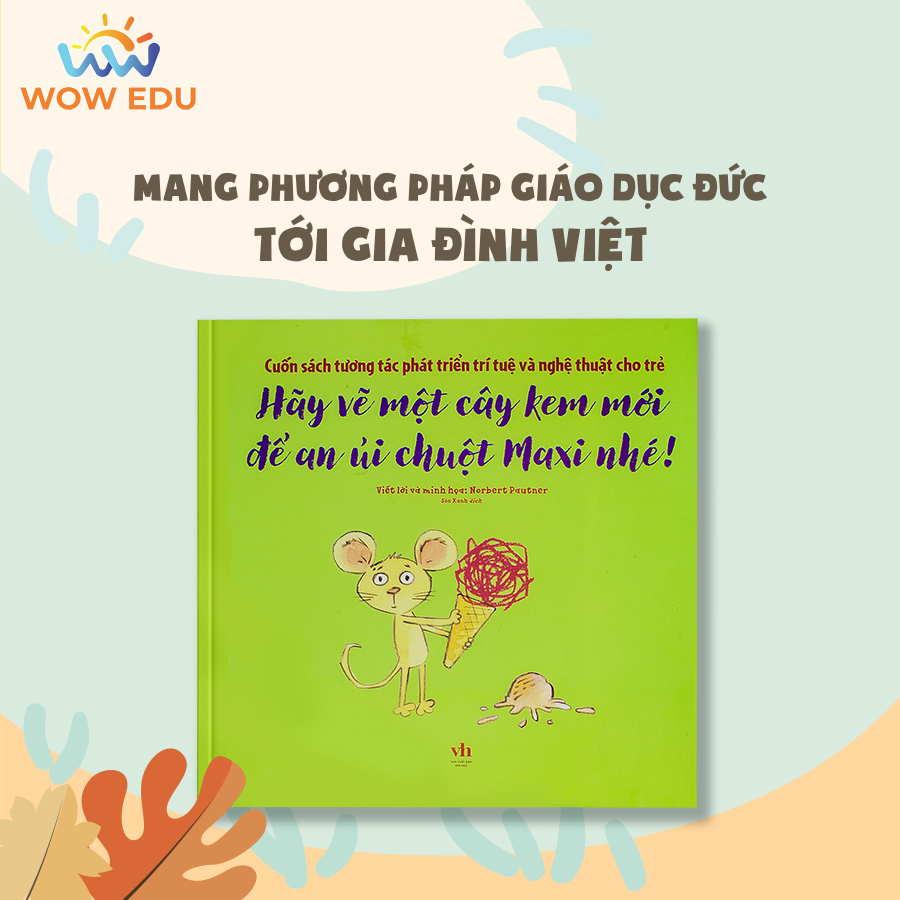 Hãy vẽ một cây kem mới để an ủi chuột Maxi nhé!