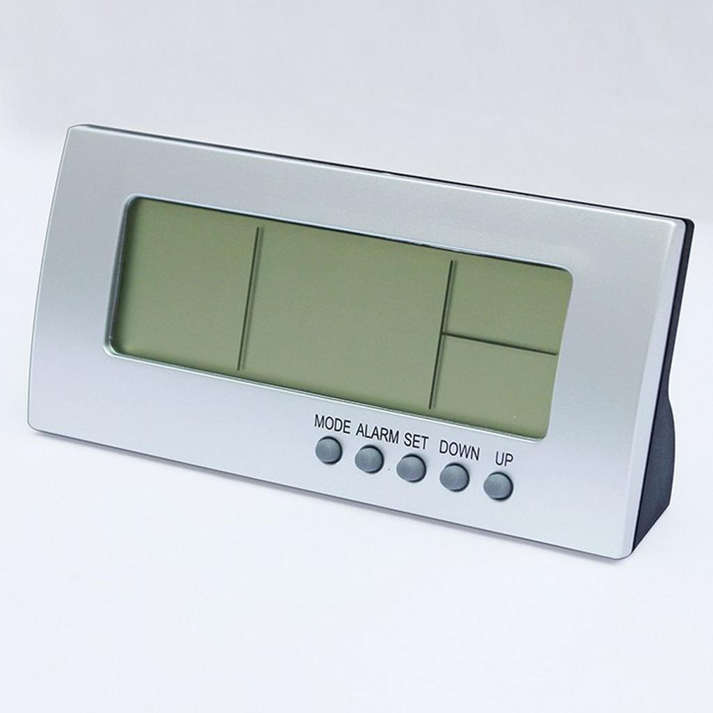 2xMultifunctional LED Digital Alarm Clock Thermometer Thermometer Temp