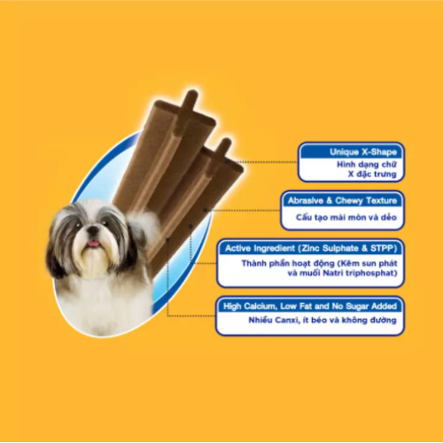 Bánh xương cho chó nhỏ Pedigree Dentastix 75g