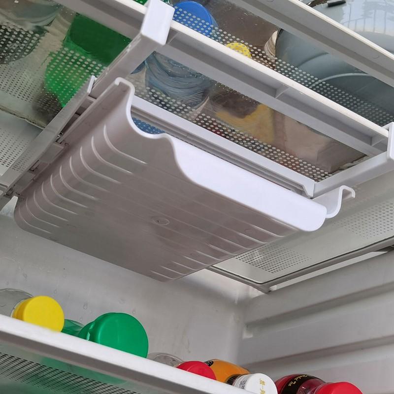 Giá Đựng Thực Phẩm Có Khóa Kéo Tiện Lợi Cho Tủ Lạnh