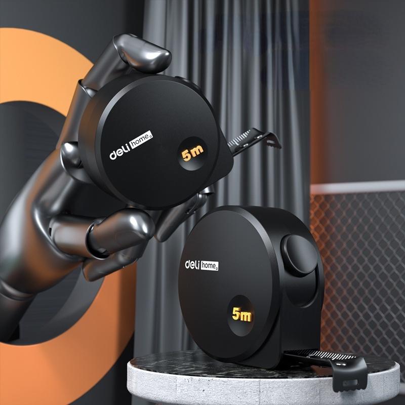 Thước Dây Bằng Thép Màu Đen 3 / 5M Đa Năng Tiện Dụng Cho Gia Đình Xiaomi Deli