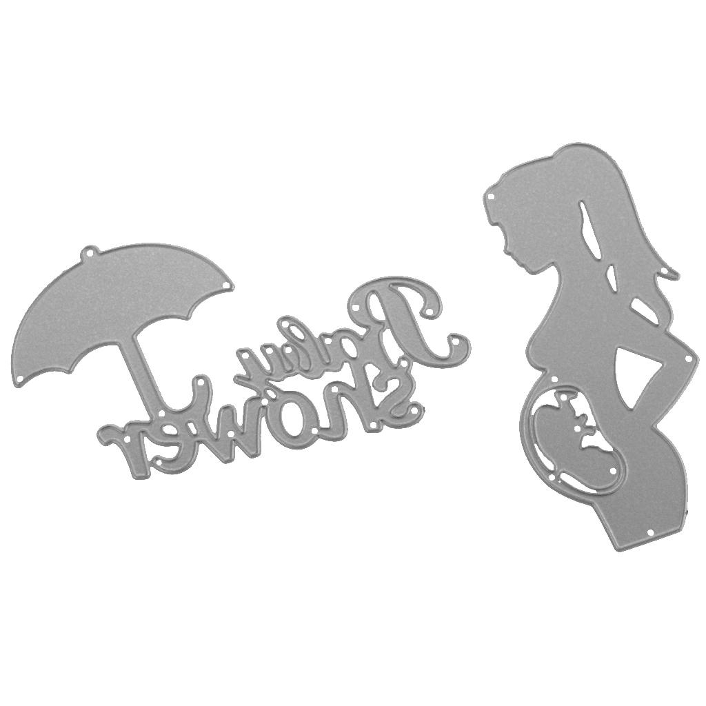 Baby Shower Metal Silver Cutting Dies Stencils DIY Photo Album Paper Crafts