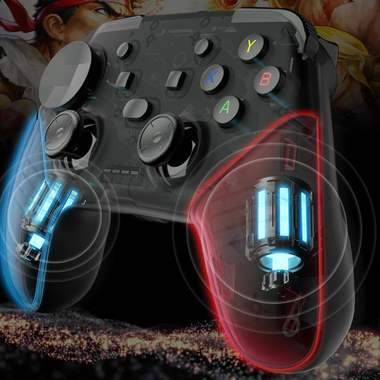 Tay cầm chơi game Bluetooth không dây Vinetteam G9 có rung bộ điều khiển chơi game chuyên dụng cho máy chơi game Switch Console - hàng chính hãng