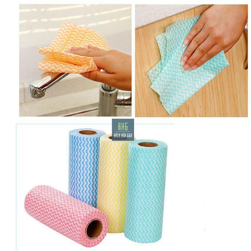 Cuộn khăn giấy lau bếp đa năng 50 tờ dễ sử dụng, tiện lợi dùng được lâu dài