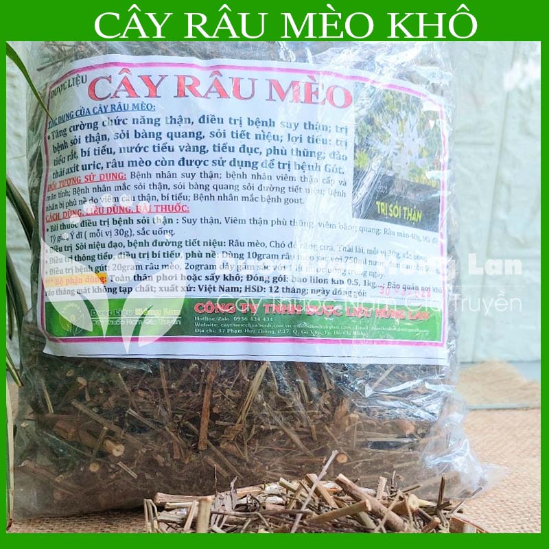 Cây Râu Mèo khô sạch đóng gói 1kg