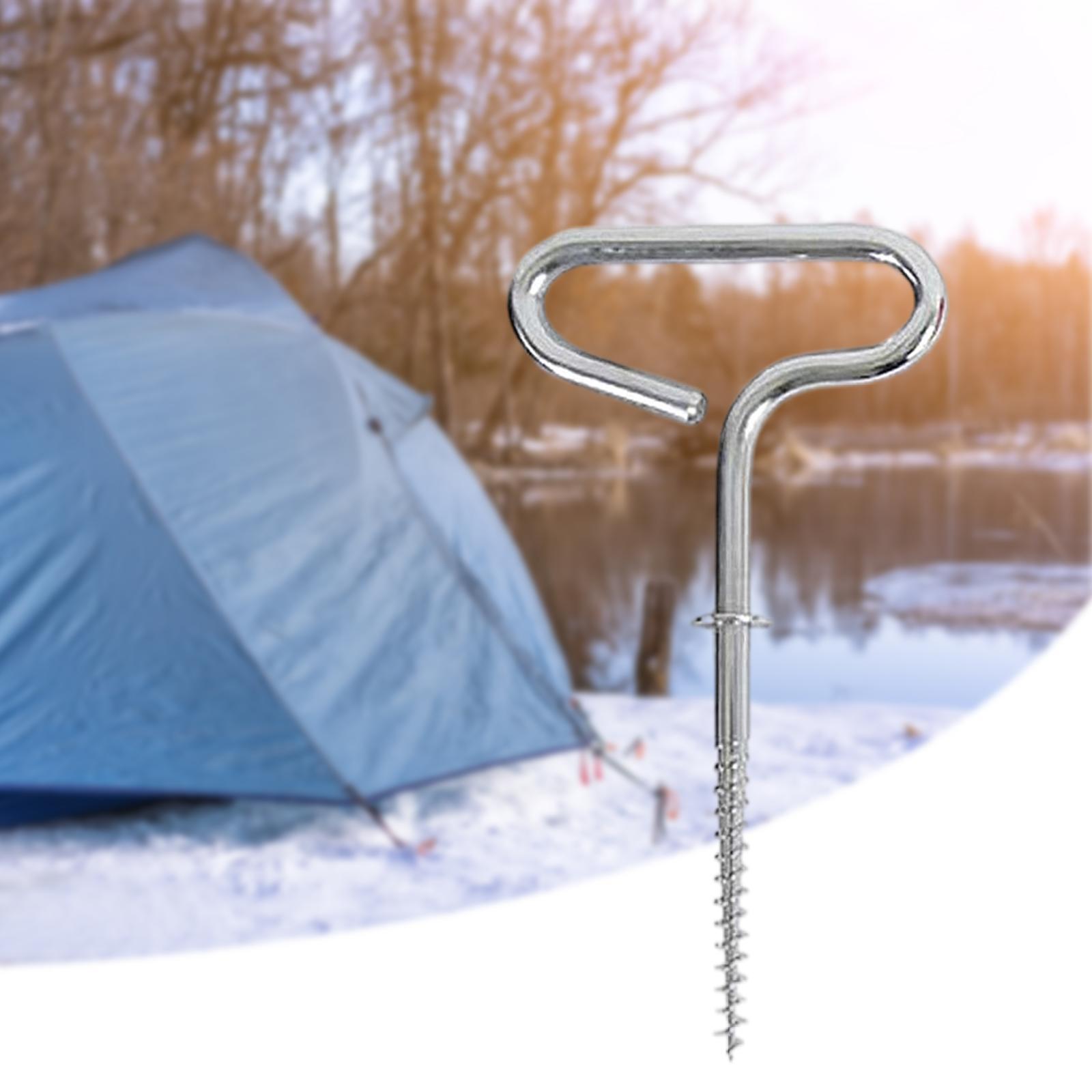 Ice Fishing Tent Nail for Outdoor Camping, Tent Threaded Pegs, Ice Fishing Shelter Stake Nails