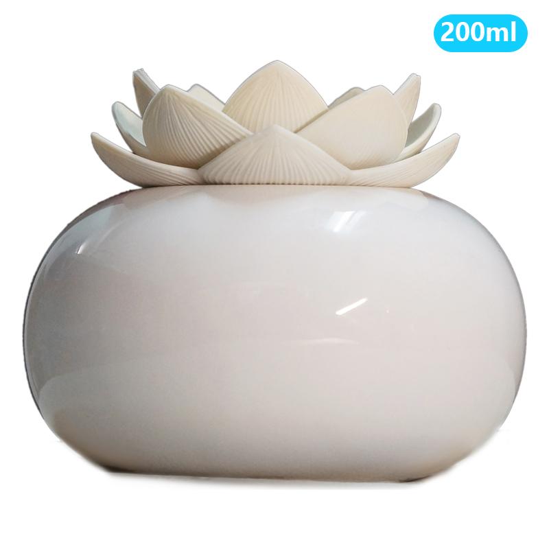 Gốm Sứ Ẩm Cho Phòng Ngủ Văn Phòng, Dễ Thương Sen Cá Nhân Thoáng Mát Sương Máy Tạo Ẩm, Phun Sương USB Nhỏ Tự Động Đóng Ngắt Máy Tính Để Bàn Mini Vaporizers
