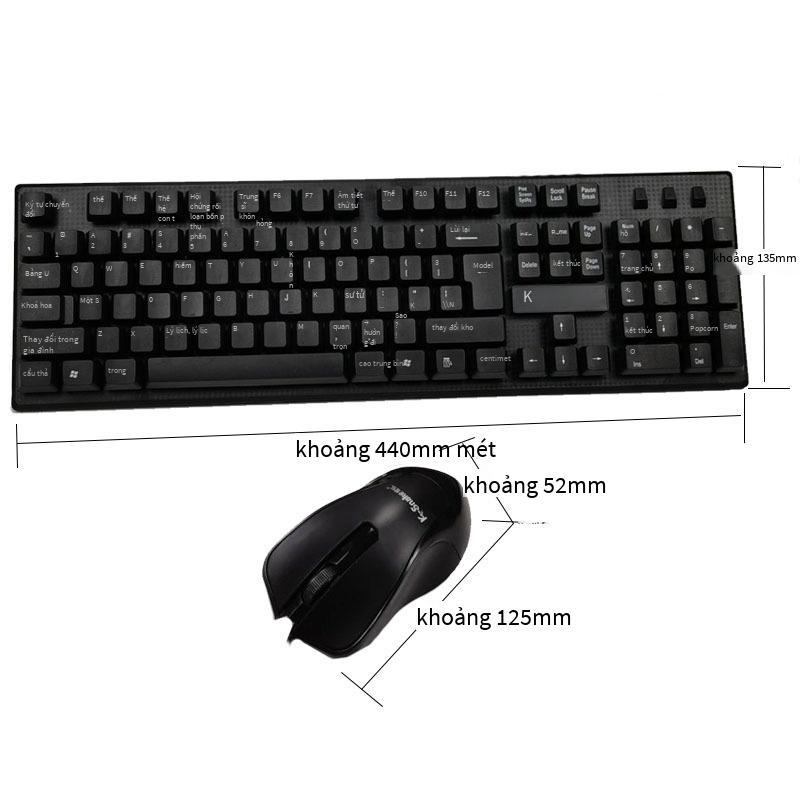 Bộ bàn phím và chuột Viper KM-100 được ưu đãi nhất Bộ bàn phím và chuột có dây USB trò chơi văn phòng cạnh tranh cafe internet