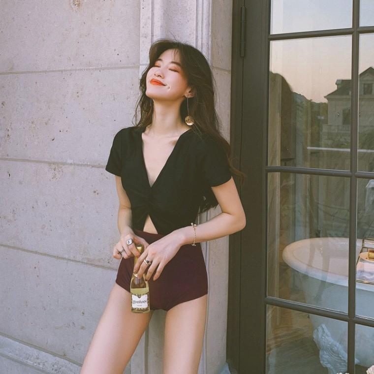 Bikini đi biển cao cấp khoe eo một mảnh Design