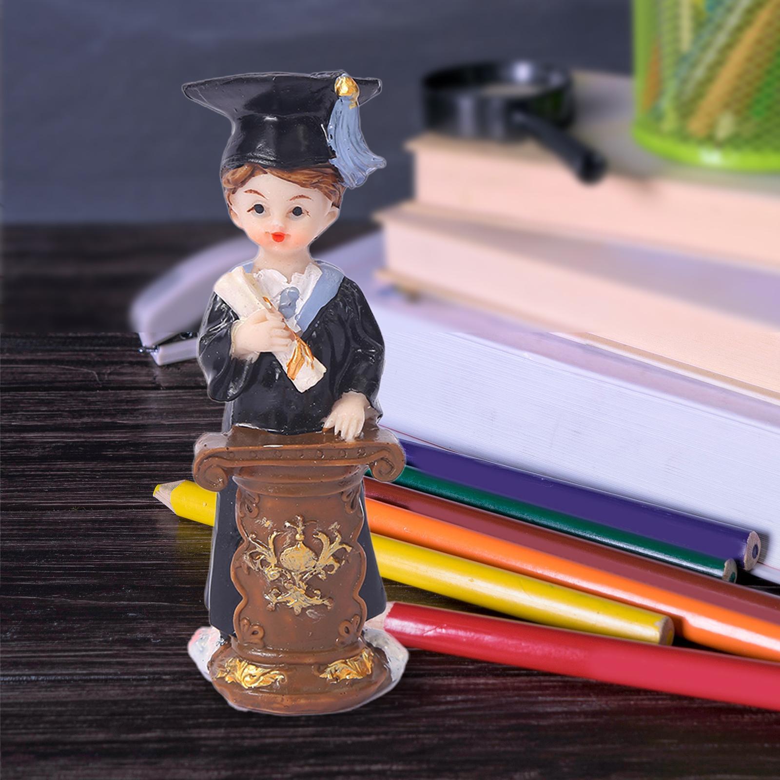 Small doll Statue Figurine Tabletop Sculpture for Office Window Bedroom