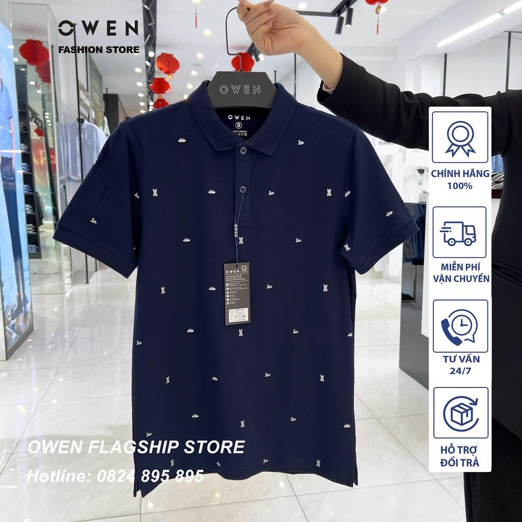 Áo Polo nam Owen chất Cotton thấm hút mồ hôi thoáng mát Mã APV231349