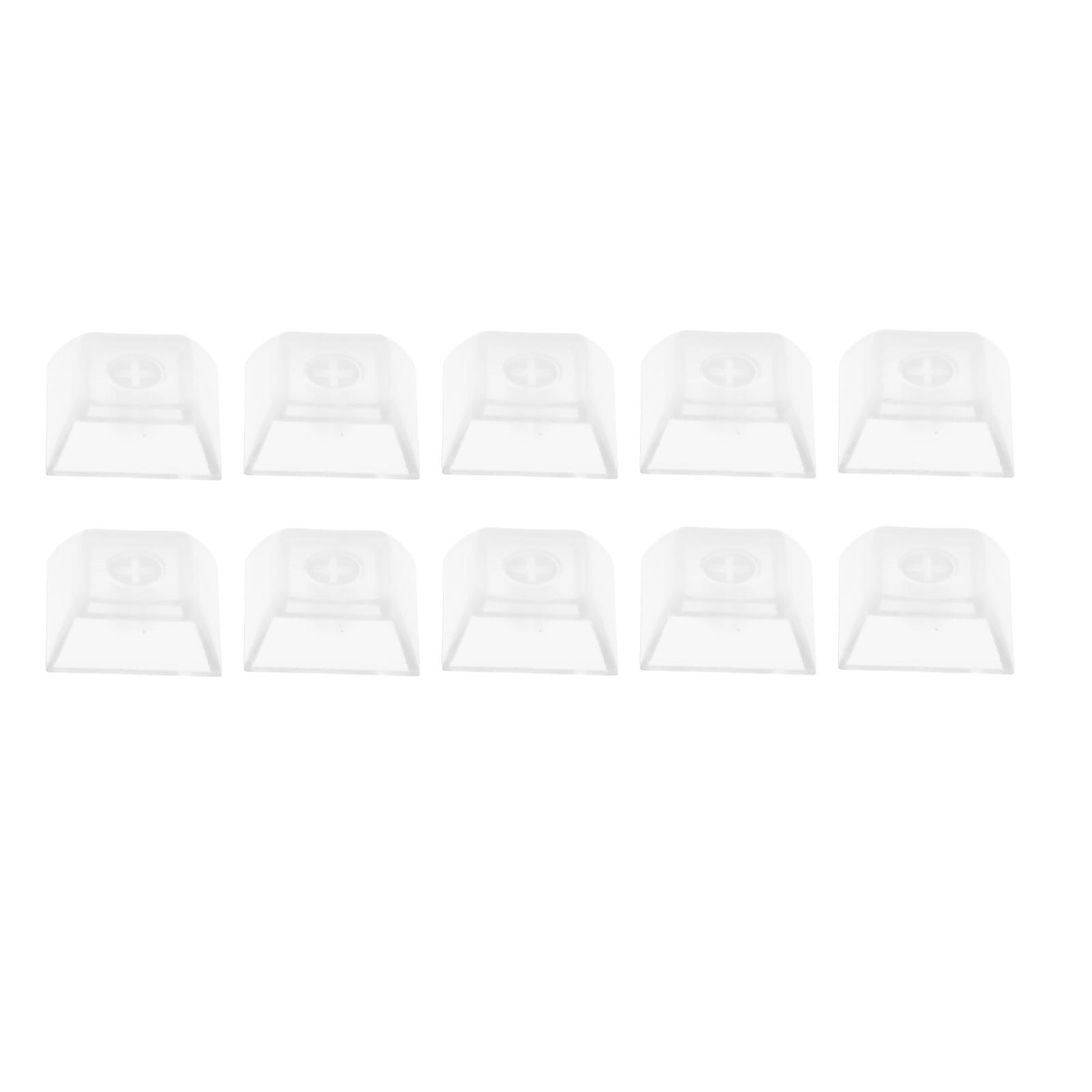 10x 1U Transparent Keycaps Thick PBT for Cherry Switches Game Lovers